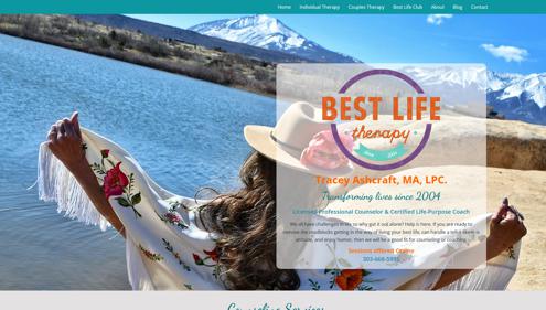 Customized Website for Best Life Therapy in Colorado