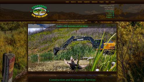 Customized Website for Chapparal Construction in Colorado