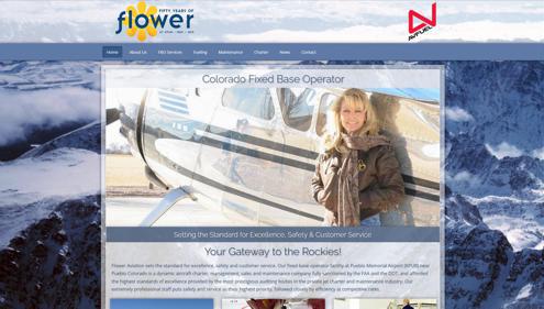 Customized Website for Flower Aviation FBO in Colorado