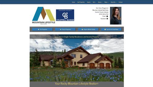 Customized Website for Mountain Lifestyle Real Estate in Colorado